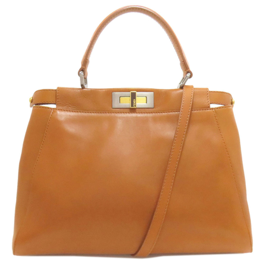 Fendi Brown Leather Handbag (Pre-Owned)