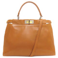 Fendi Brown Leather Handbag (Pre-Owned)