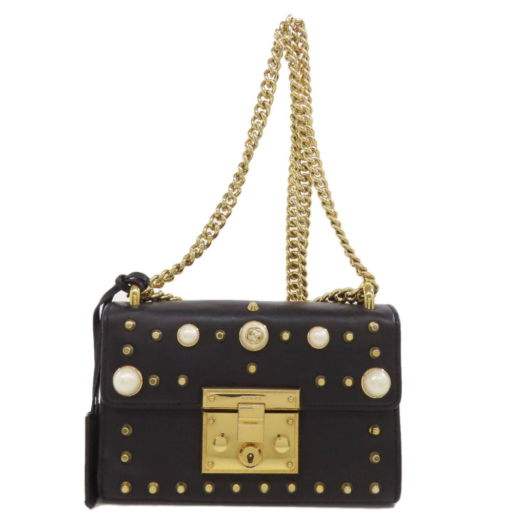 Gucci Black Leather Shoulder Bag (Pre-Owned)