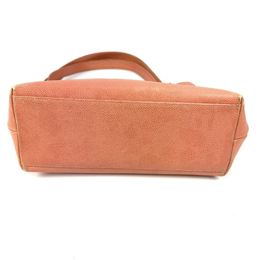 Chanel Pink Grained Calfskin Shoulder Bag Tote Bag (Pre-Owned)