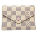 Louis Vuitton Damier Azur Rose Ballerine White Damier Azur Wallet (Tri-Fold) (Pre-Owned)