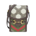 Gucci Beige Brown Multi-Color Gg Supreme Leather Handbag (Pre-Owned)