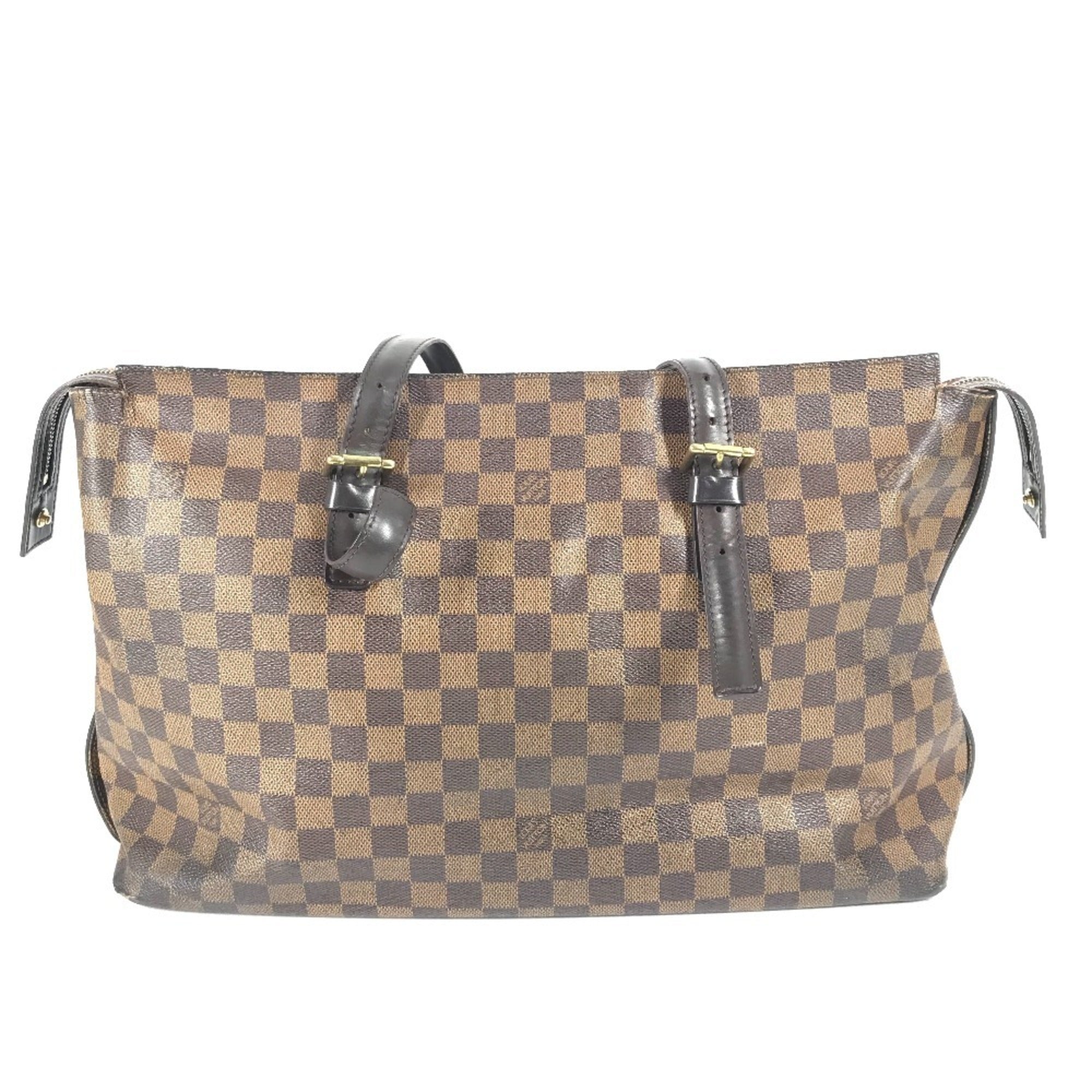 Louis Vuitton Brown Damier Canvas Shoulder Bag Tote Bag (Pre-Owned)