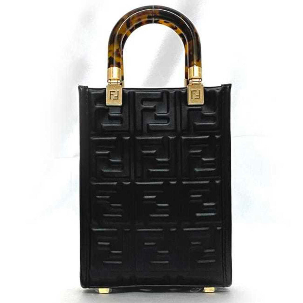 Fendi Black Leather Handbag (Pre-Owned)