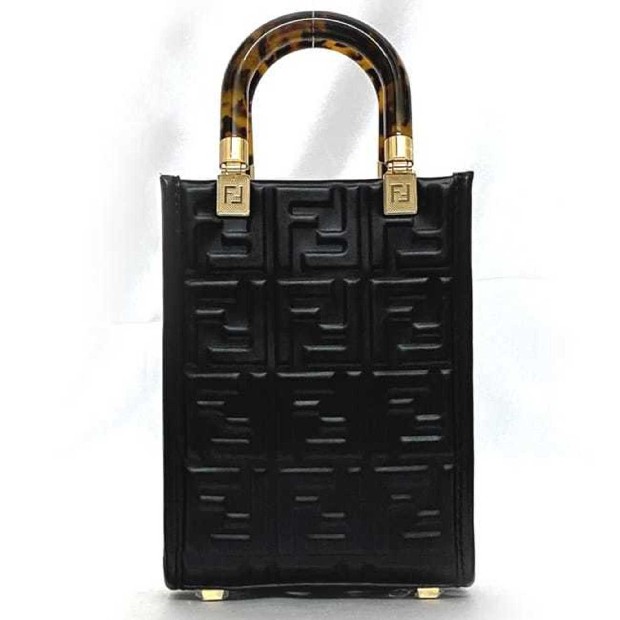 Fendi Black Leather Handbag (Pre-Owned)