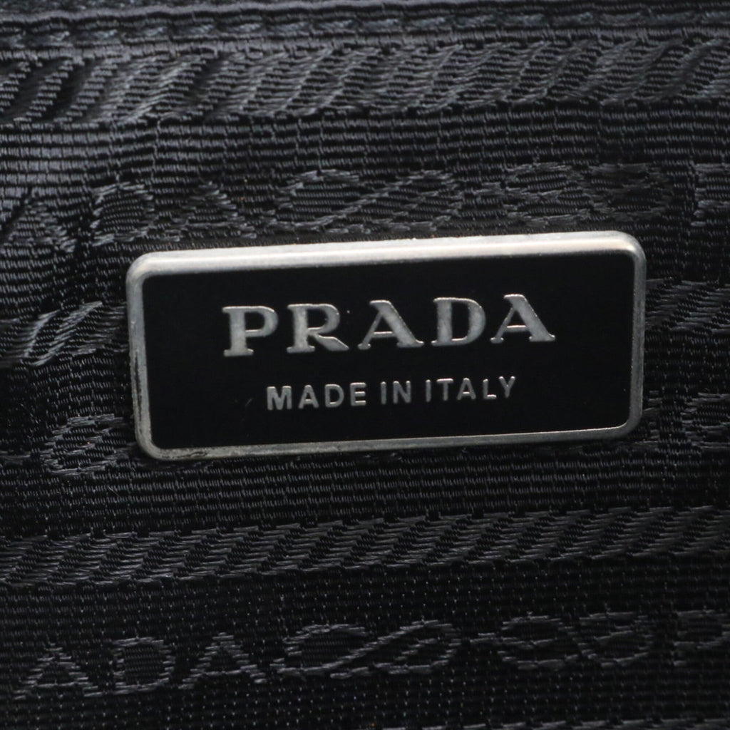 Prada Black Nylon Leather Shoulder Bag (Pre-Owned)