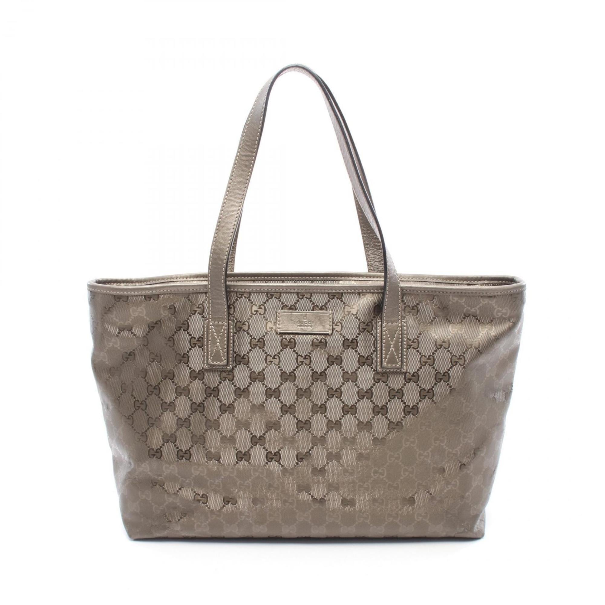 Gucci Brown Pvc Leather Tote Bag (Pre-Owned)