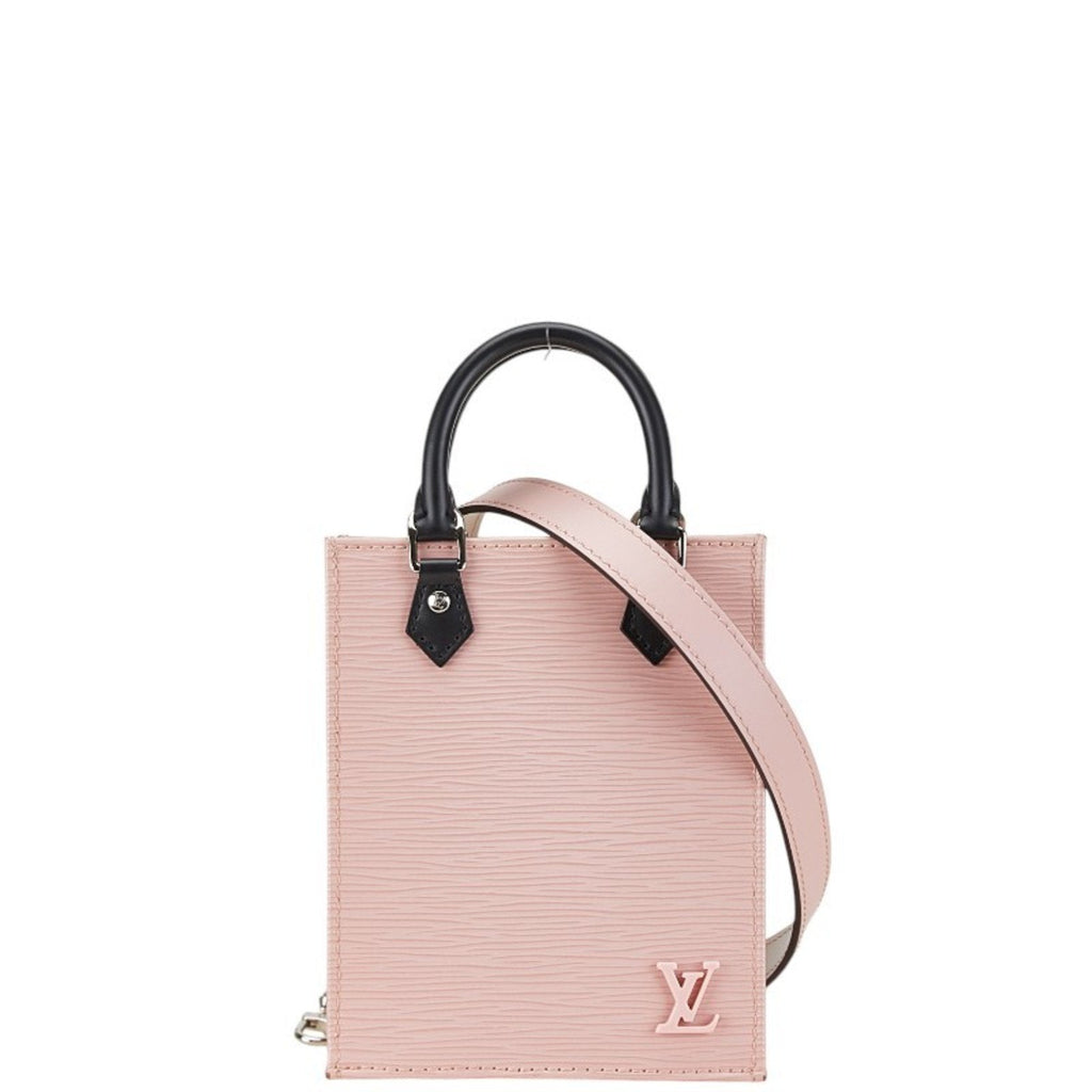 Louis Vuitton Rose Ballerine Leather Handbag Shoulder Bag (Pre-Owned)