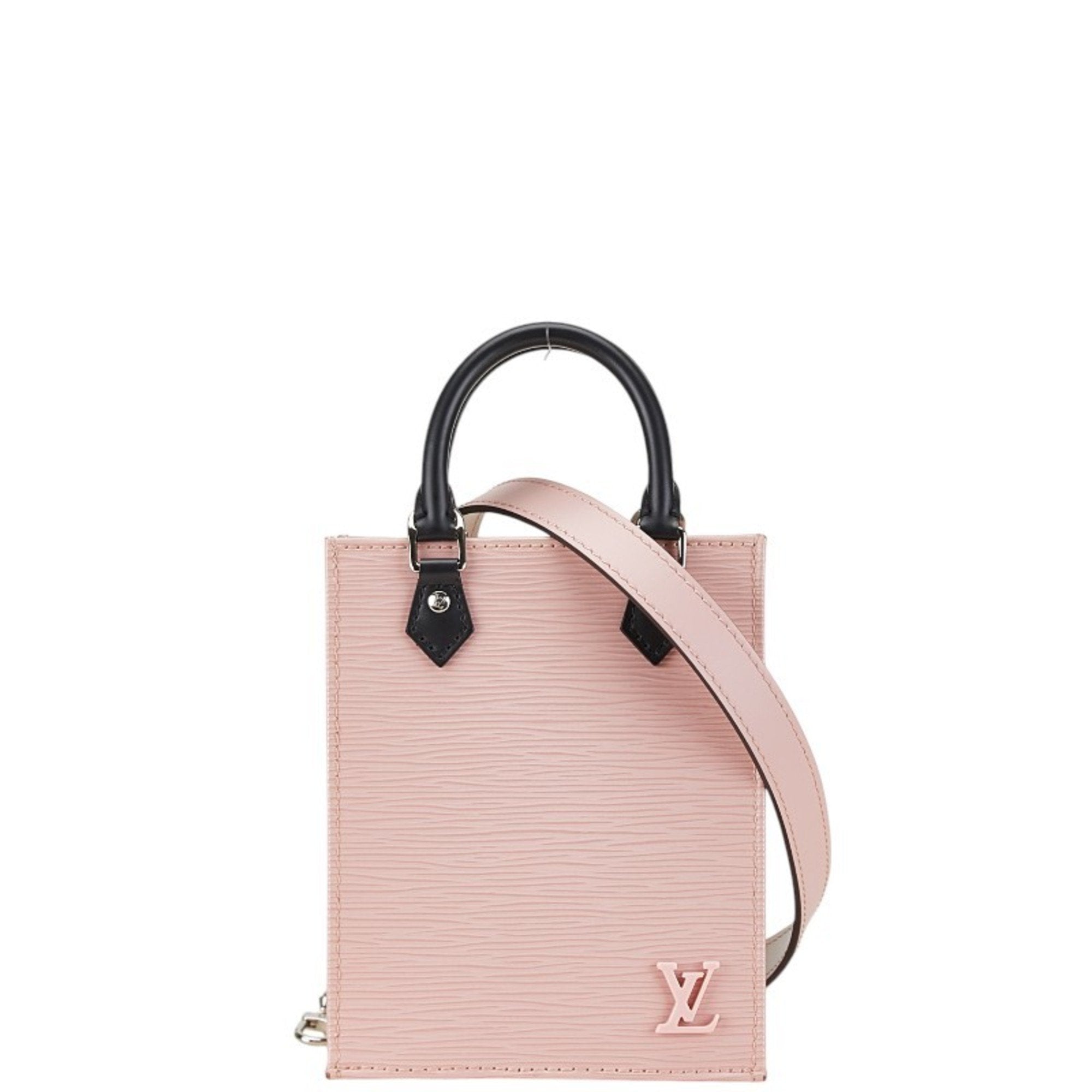 Louis Vuitton Rose Ballerine Leather Handbag Shoulder Bag (Pre-Owned)