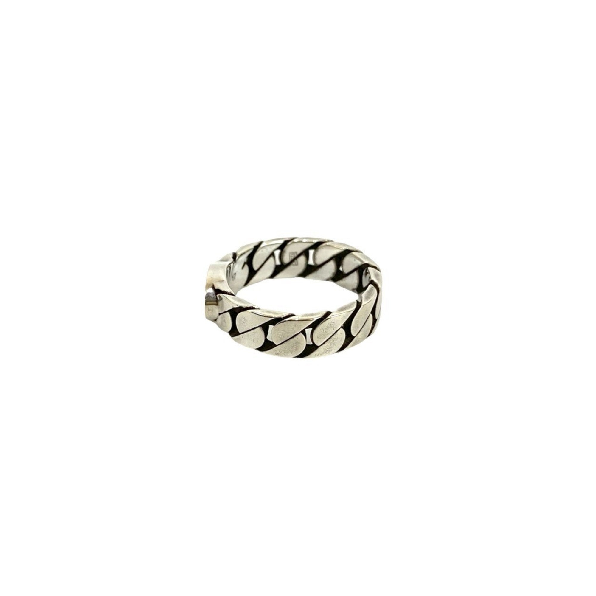 Gucci Silver Pink Silver 925 Band Ring (Pre-Owned)