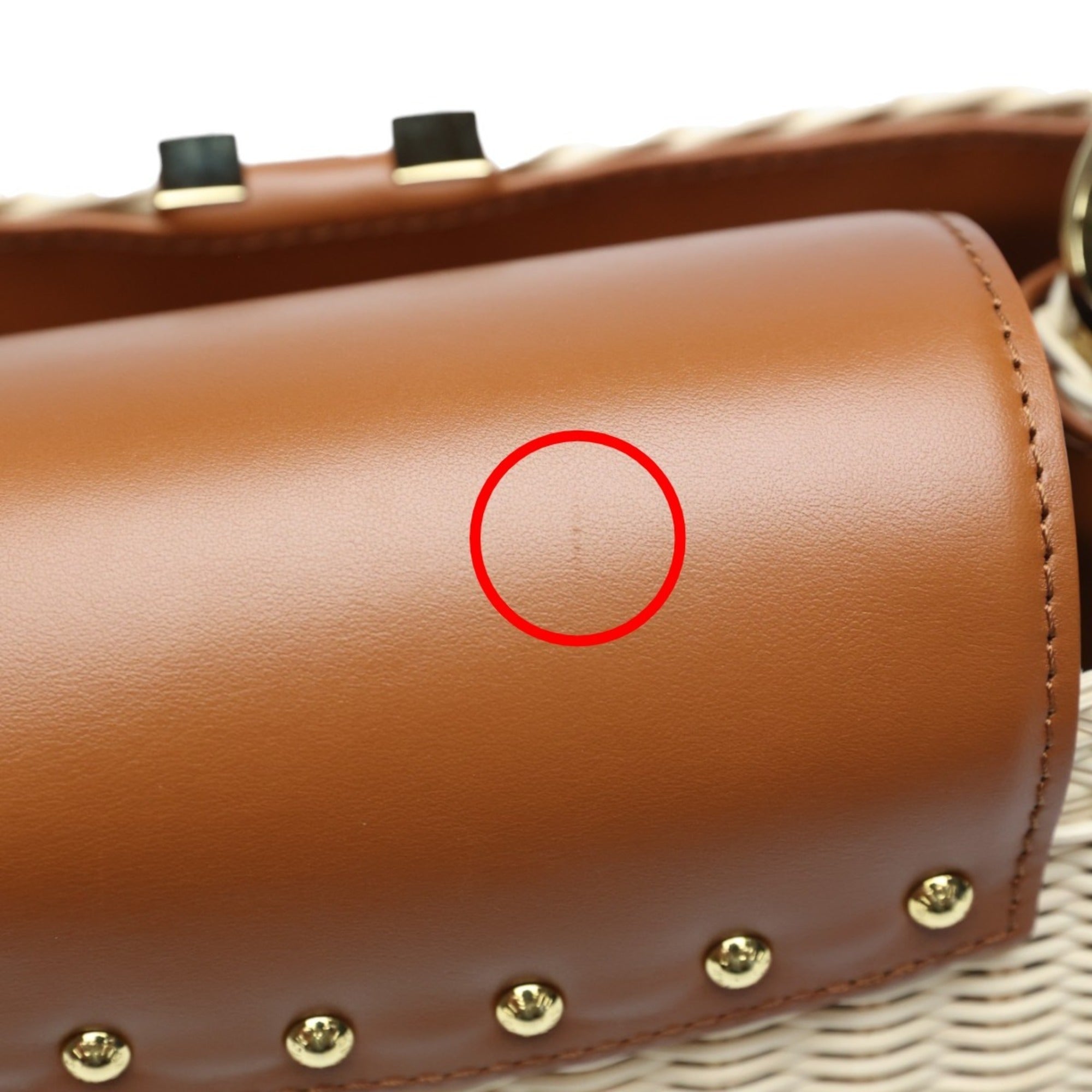 Louis Vuitton Beige Brown Leather Shoulder Bag (Pre-Owned)