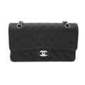 Chanel Black Grained Calfskin Shoulder Bag (Pre-Owned)