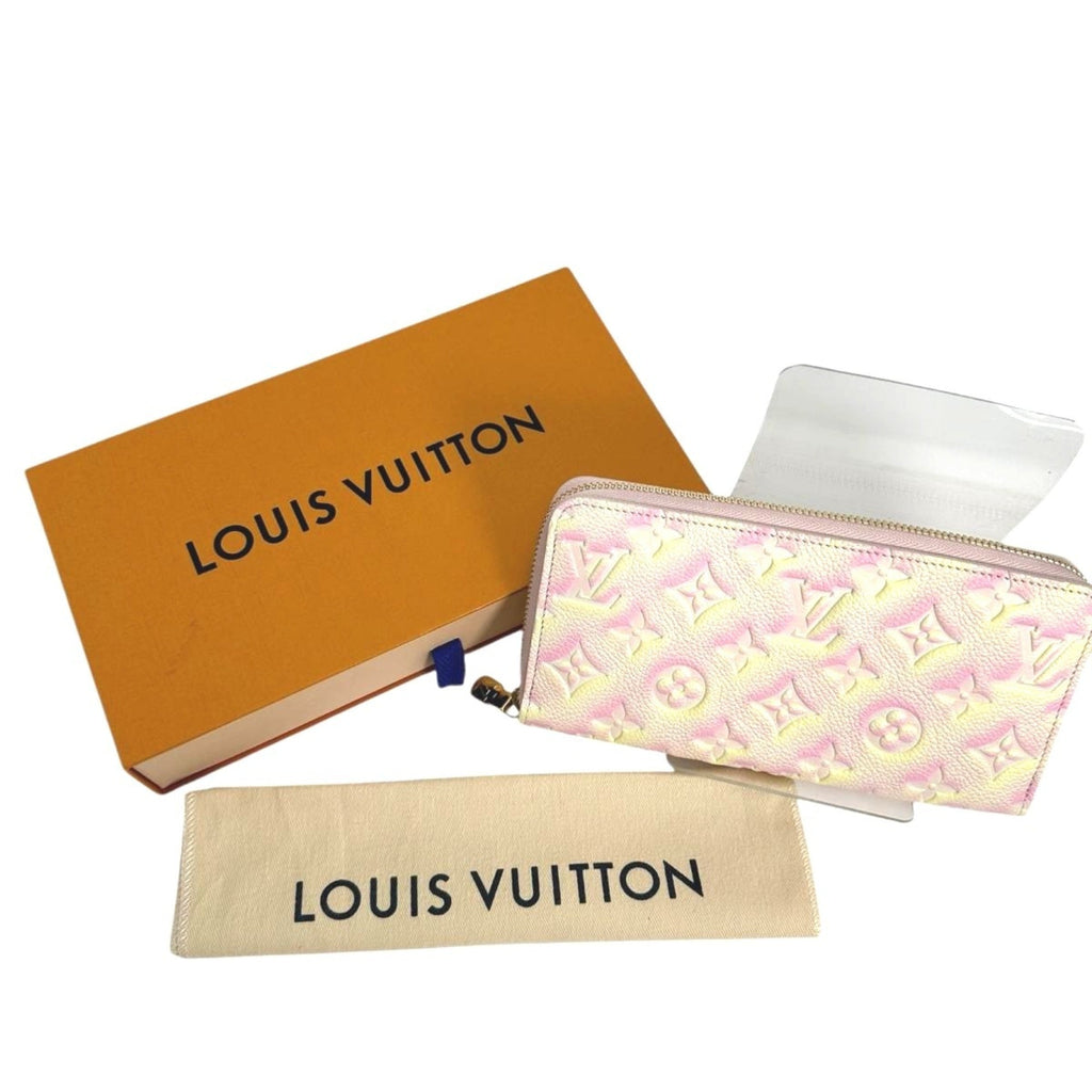 Louis Vuitton Monogram Empreinte Pink Monogram Empreinte Long Wallet (Bi-Fold) (Pre-Owned)
