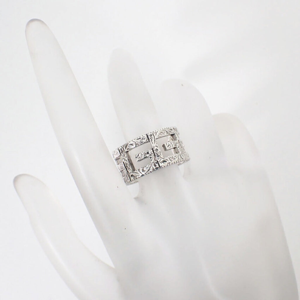 Gucci Silver Sterling Silver 925 Band Ring (Pre-Owned)