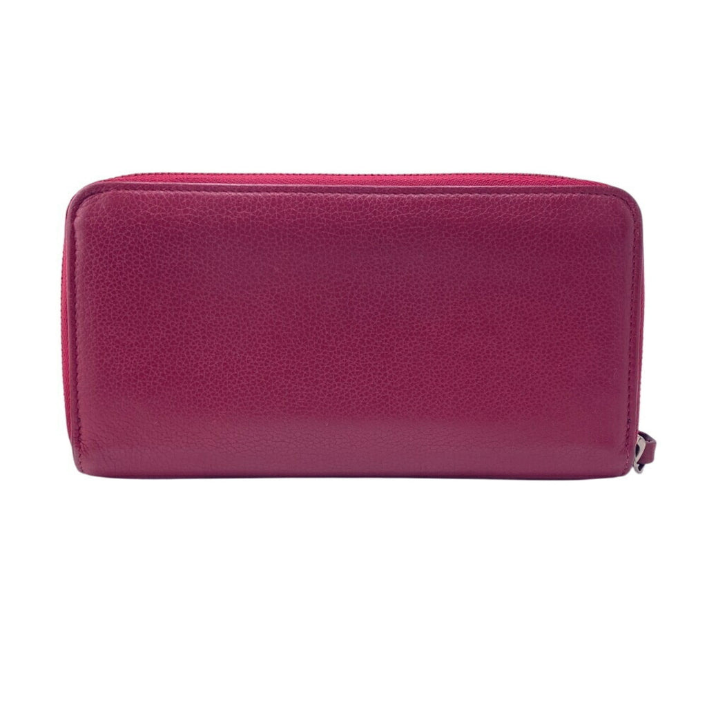 Louis Vuitton Wine Leather Long Wallet (Bi-Fold) (Pre-Owned)