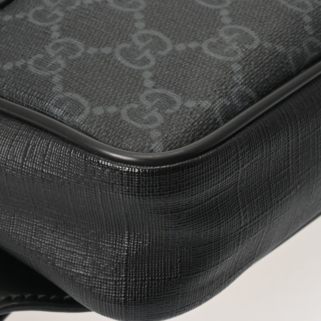 Gucci Black Gray Gg Supreme Canvas Sling Bag (Pre-Owned)