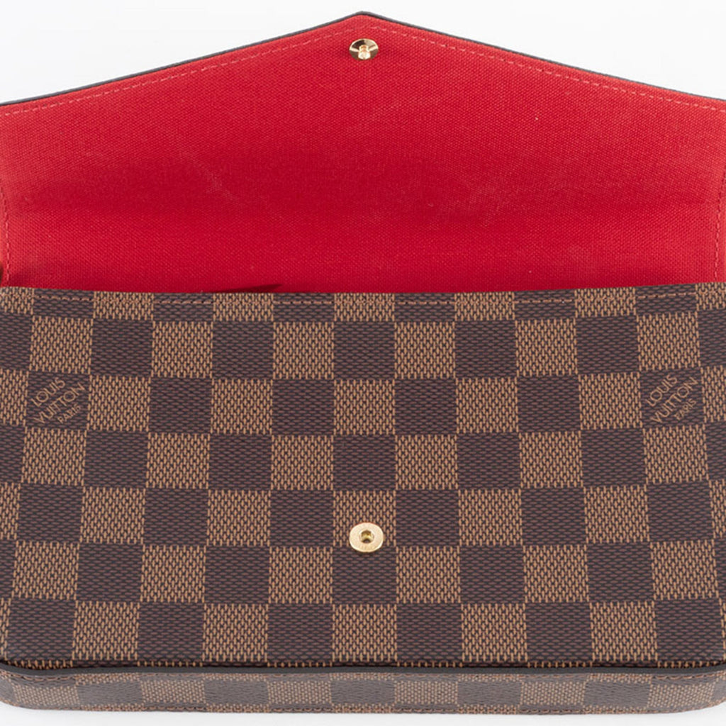 Louis Vuitton Brown Damier Canvas Ebene Damier Canvas Shoulder Bag (Pre-Owned)