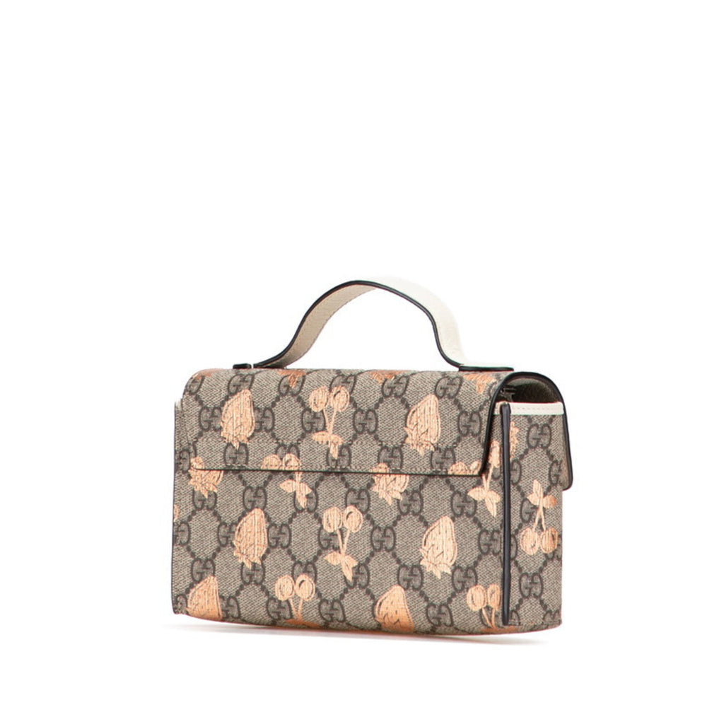 Gucci Padlock Beige Pvc Leather Handbag Shoulder Bag (Pre-Owned)
