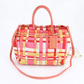 Prada Multi-Color Nylon Leather Shoulder Bag Tote Bag (Pre-Owned)