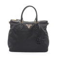 Prada Black Nylon Leather Handbag (Pre-Owned)