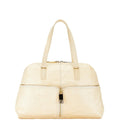 Fendi Zucca Beige Zucca Leather Shoulder Bag Tote Bag (Pre-Owned)