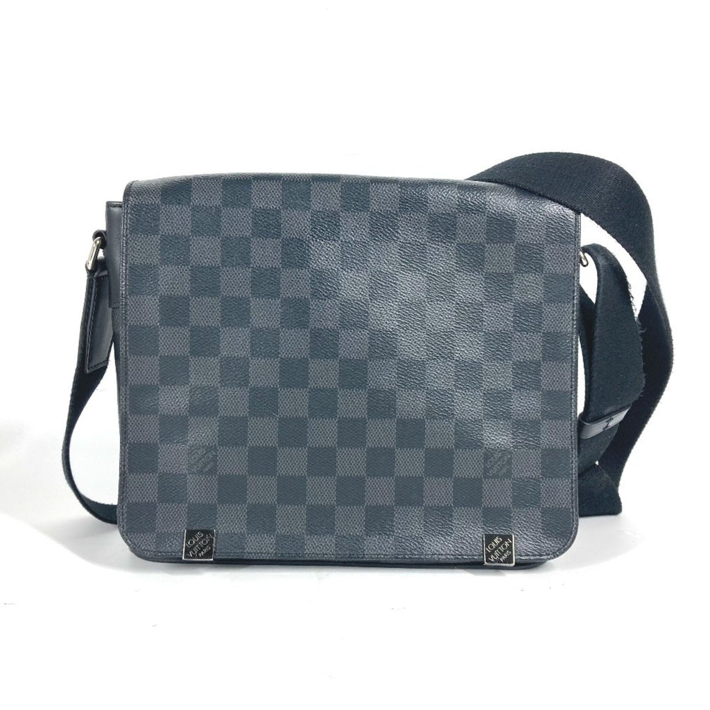 Louis Vuitton Black Damier Graphite Shoulder Bag (Pre-Owned)