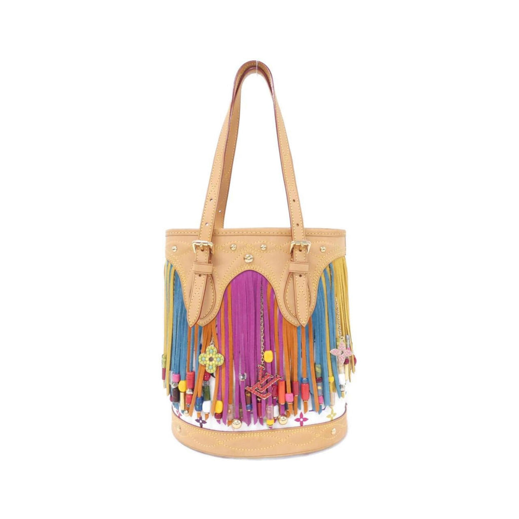 Louis Vuitton Multi-Color White Monogram Multicolore Handbag (Pre-Owned)
