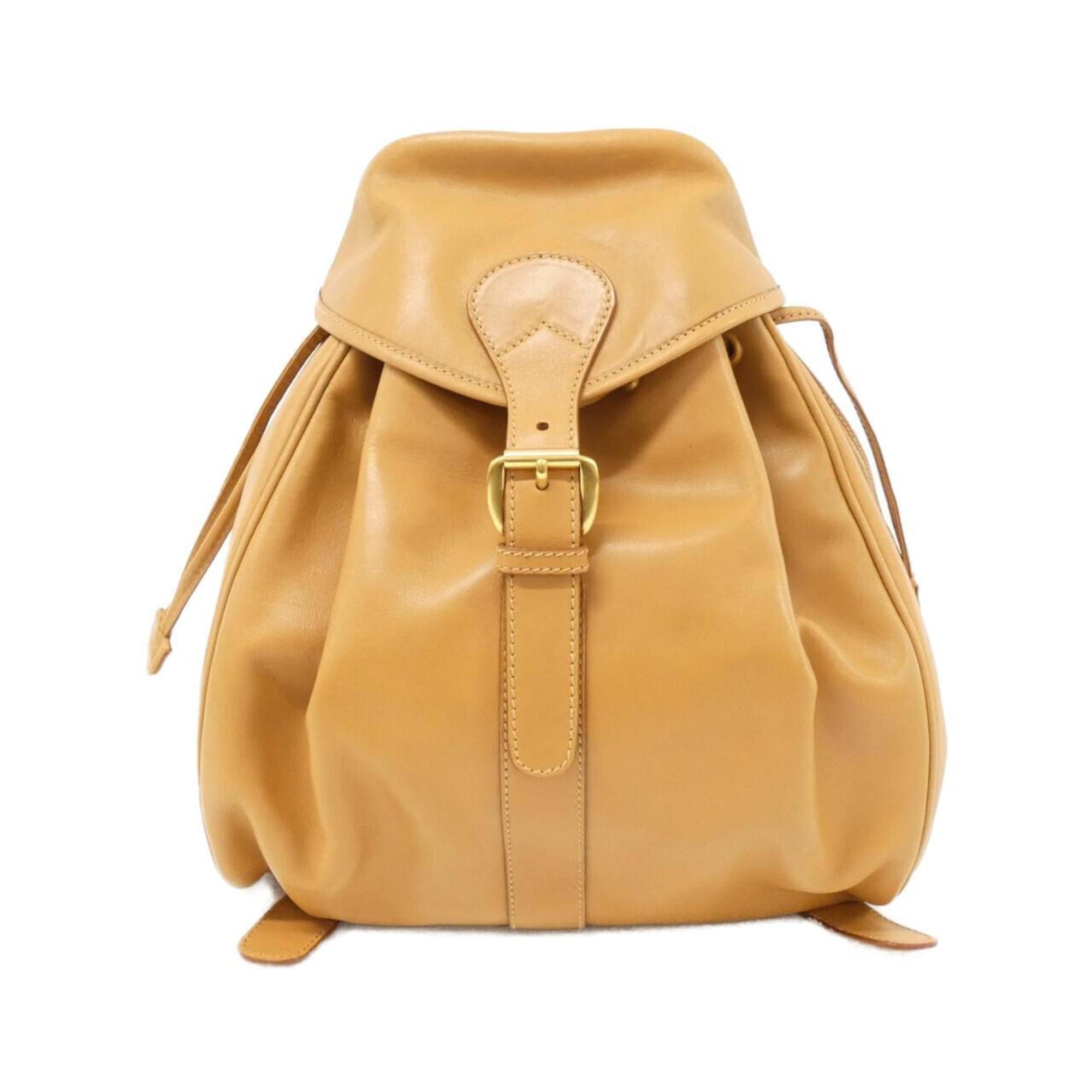 Gucci Beige Leather Backpack (Pre-Owned)