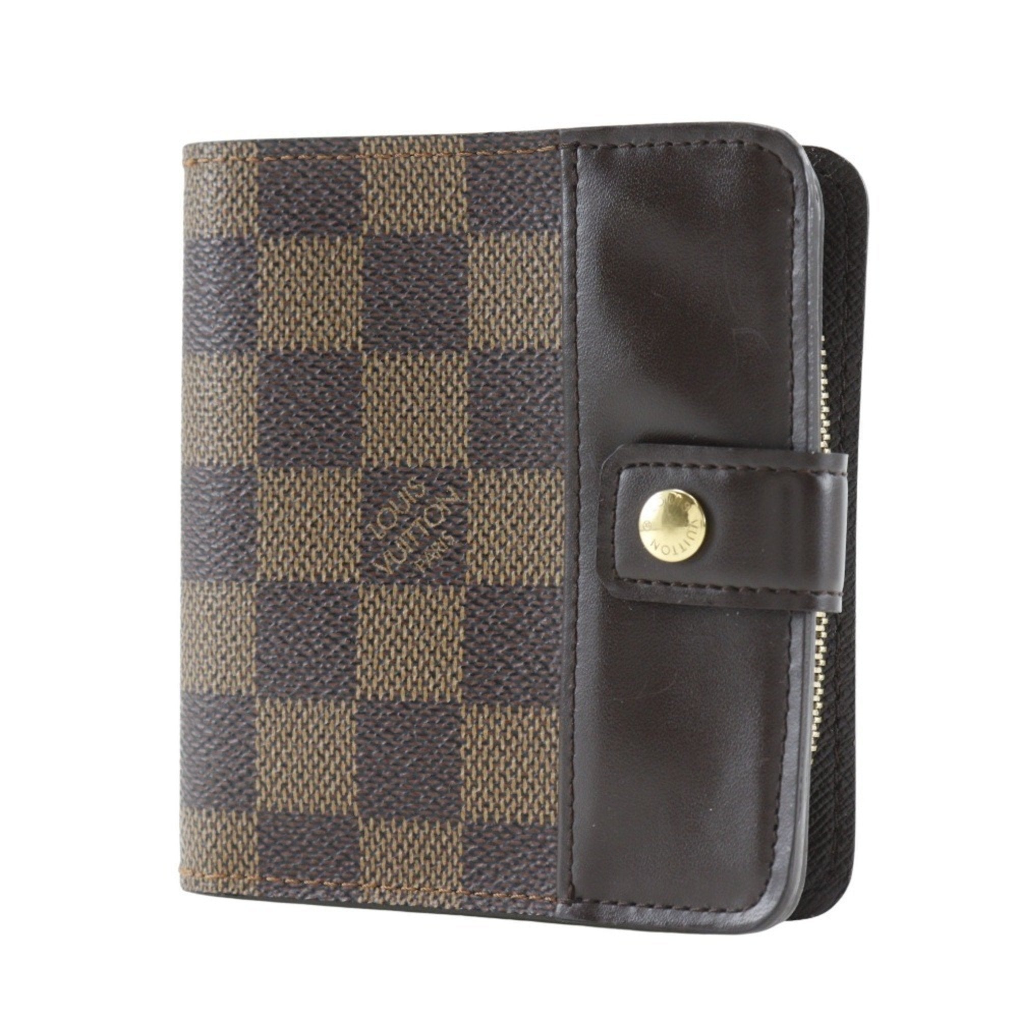 Louis Vuitton Brown Damier Canvas Wallet (Bi-Fold) (Pre-Owned)