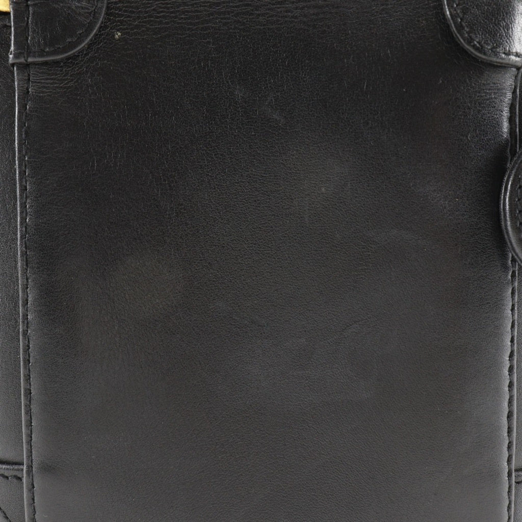 Chanel Black Leather Handbag Pouch (Pre-Owned)