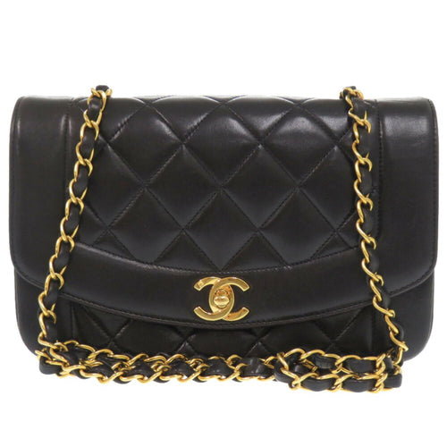 Chanel Black Leather Shoulder Bag (Pre-Owned)