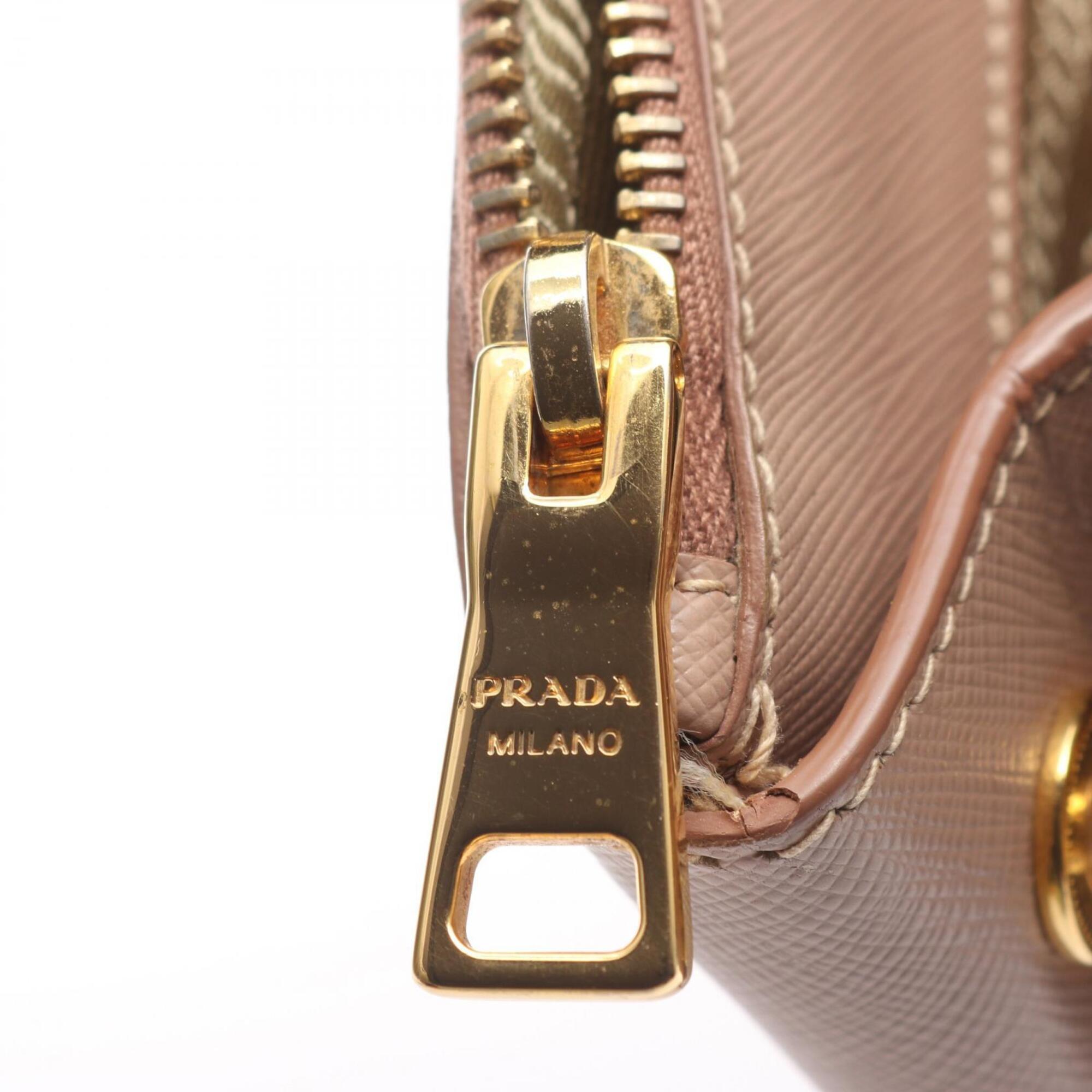 Prada Pink Saffiano Triangle Handbag (Pre-Owned)