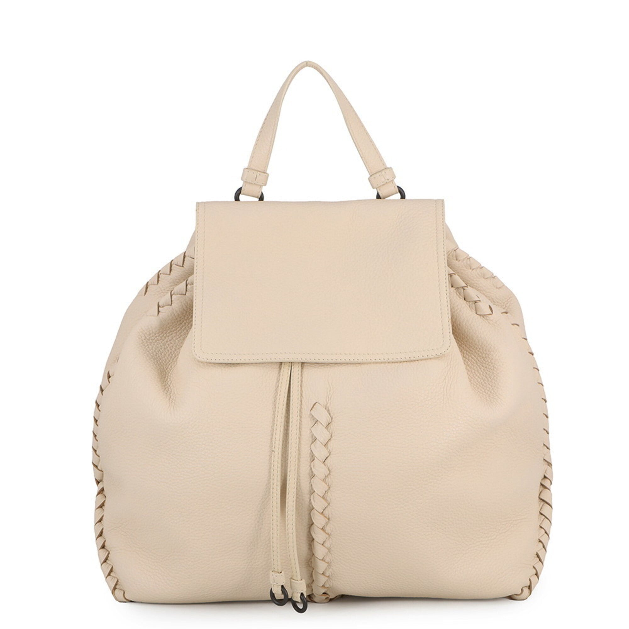 Bottega Veneta Black Ivory Leather Handbag (Pre-Owned)