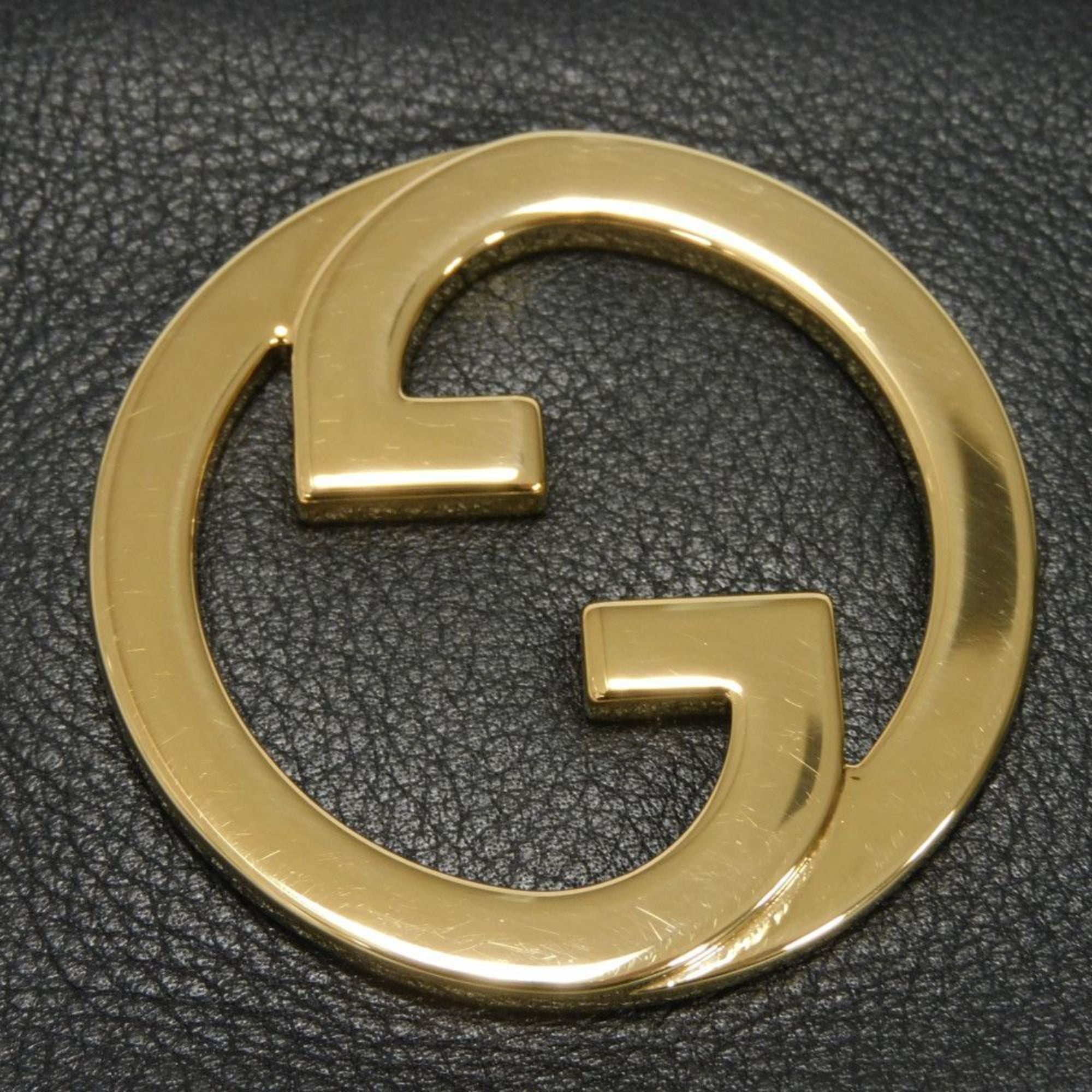Gucci Black Leather Shoulder Bag (Pre-Owned)