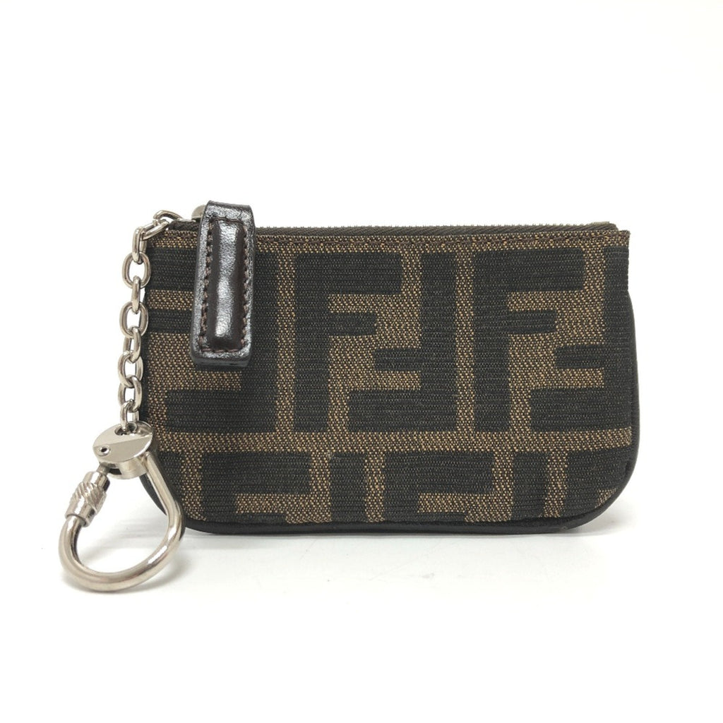 Fendi Brown Cloth Coin Purse/Coin Case (Pre-Owned)