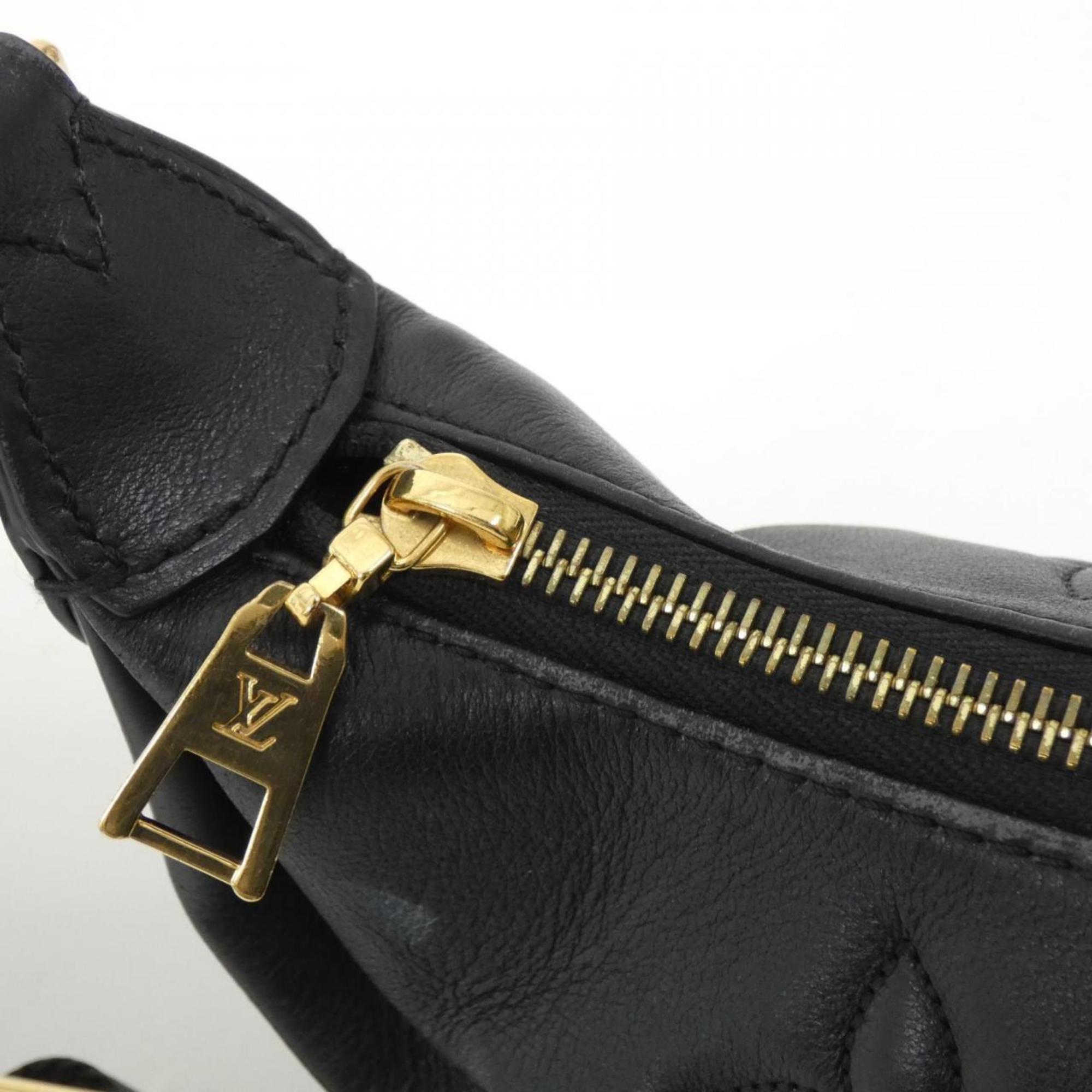 Louis Vuitton Black Leather Shoulder Bag (Pre-Owned)