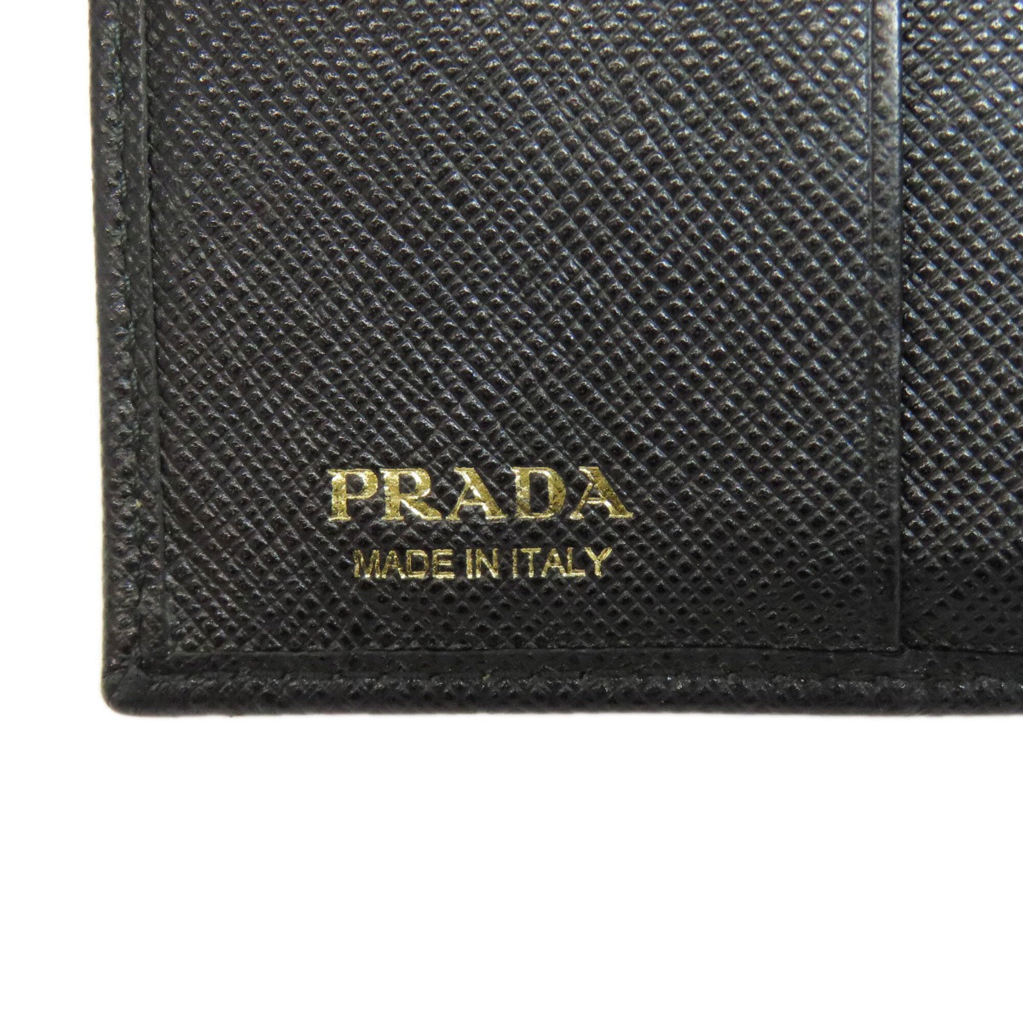 Prada Black Leather Wallet (Bi-Fold) (Pre-Owned)
