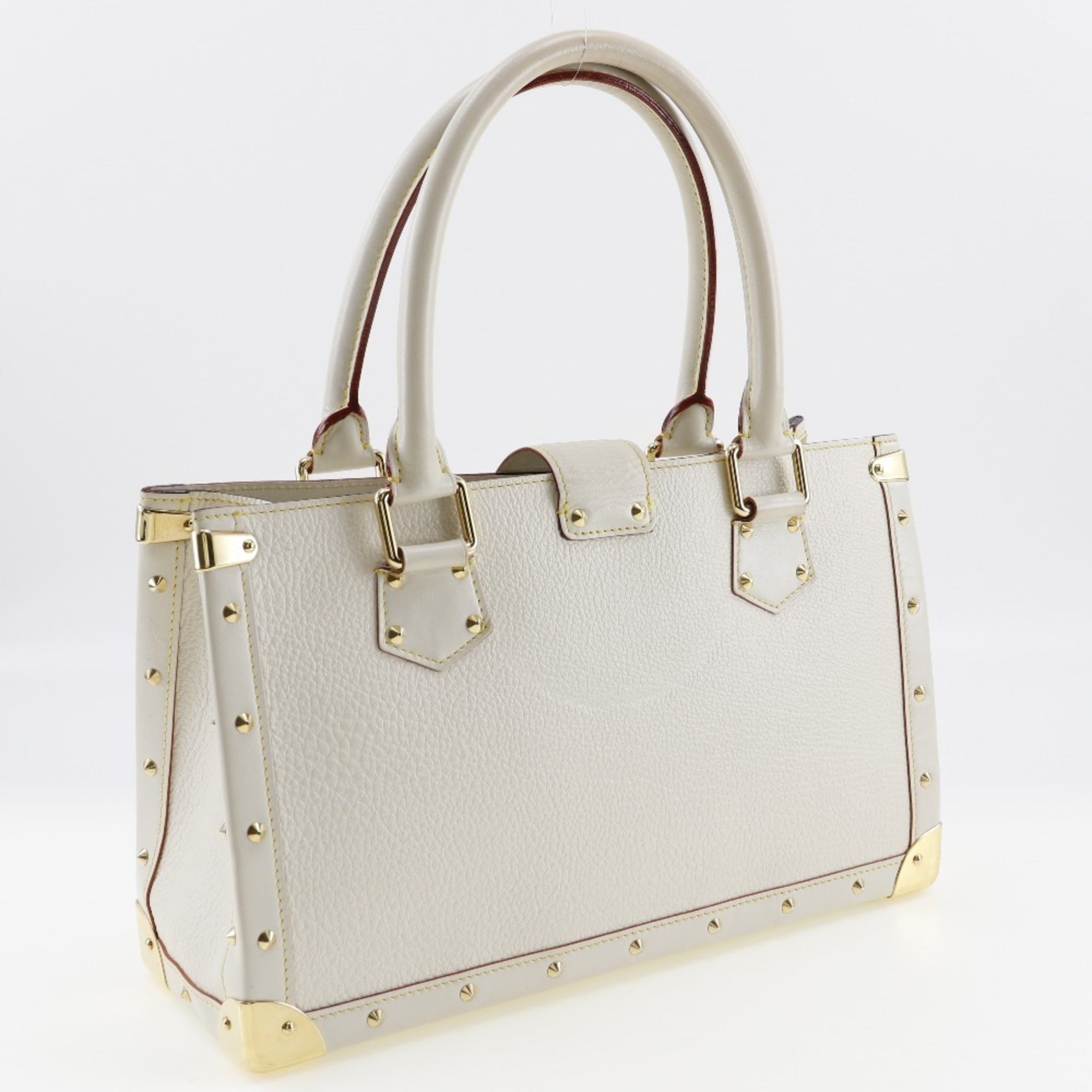 Louis Vuitton Blanc Leather Handbag (Pre-Owned)