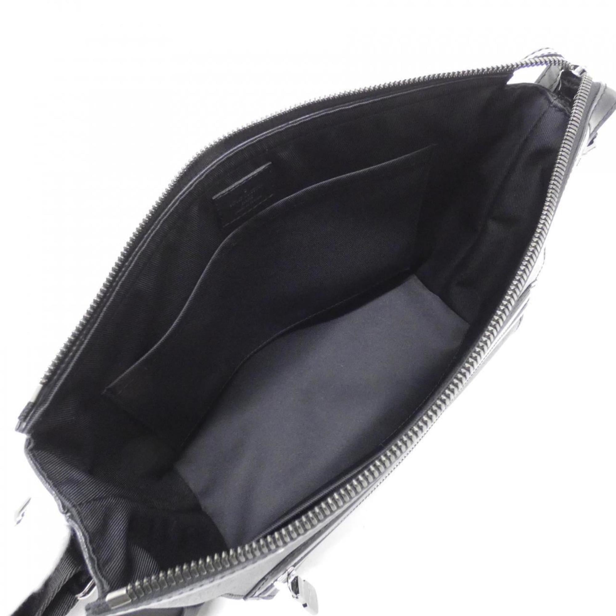 Louis Vuitton Black Coated Canvas Shoulder Bag (Pre-Owned)