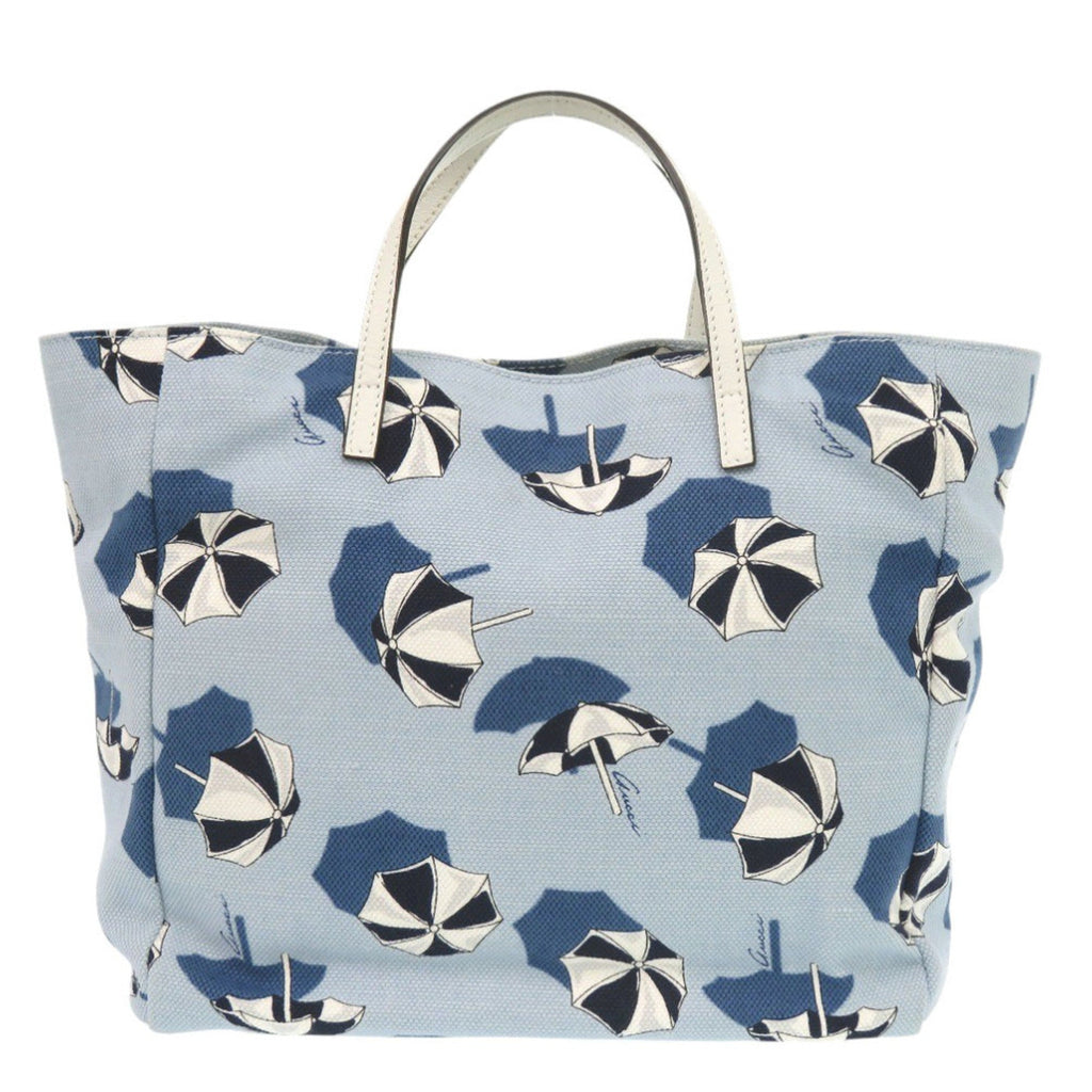 Gucci Blue Canvas Tote Bag (Pre-Owned)