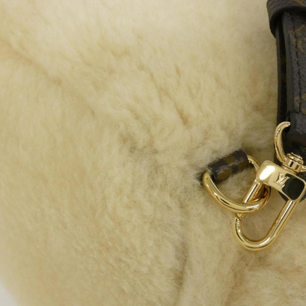 Louis Vuitton Cream Coated Canvas Backpack (Pre-Owned)