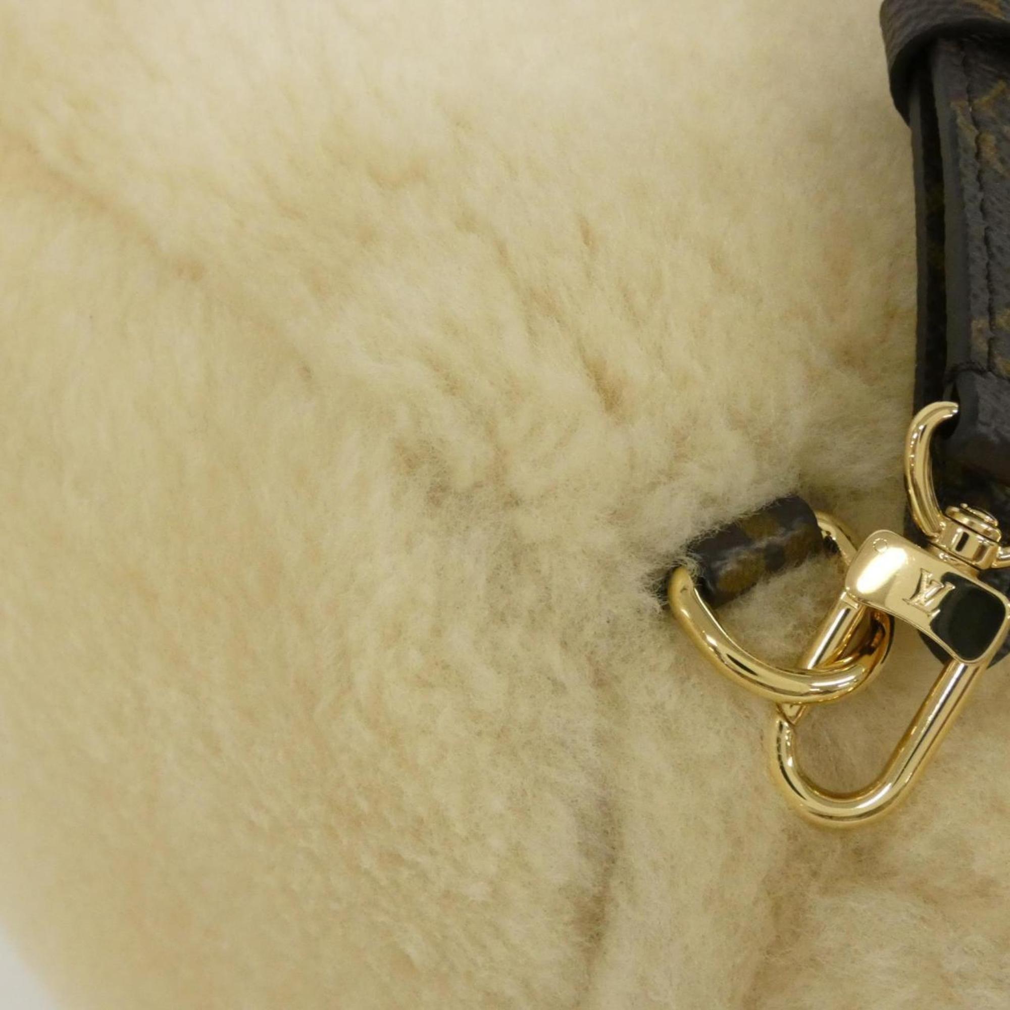 Louis Vuitton Cream Coated Canvas Backpack (Pre-Owned)