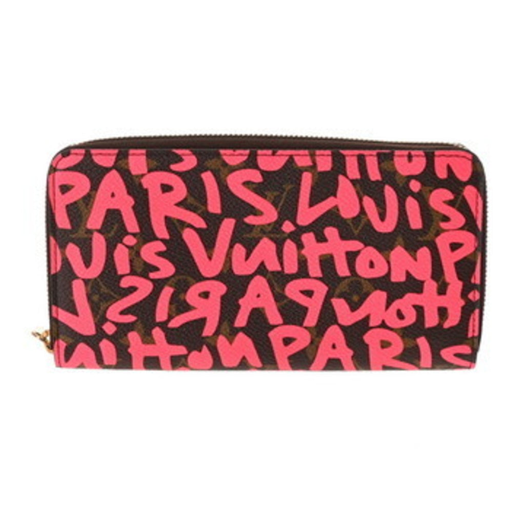 Louis Vuitton Monogram Graffiti Fuchsia Monogram Monogram Graffiti Long Bill Wallet (Bi-Fold) (Pre-Owned)