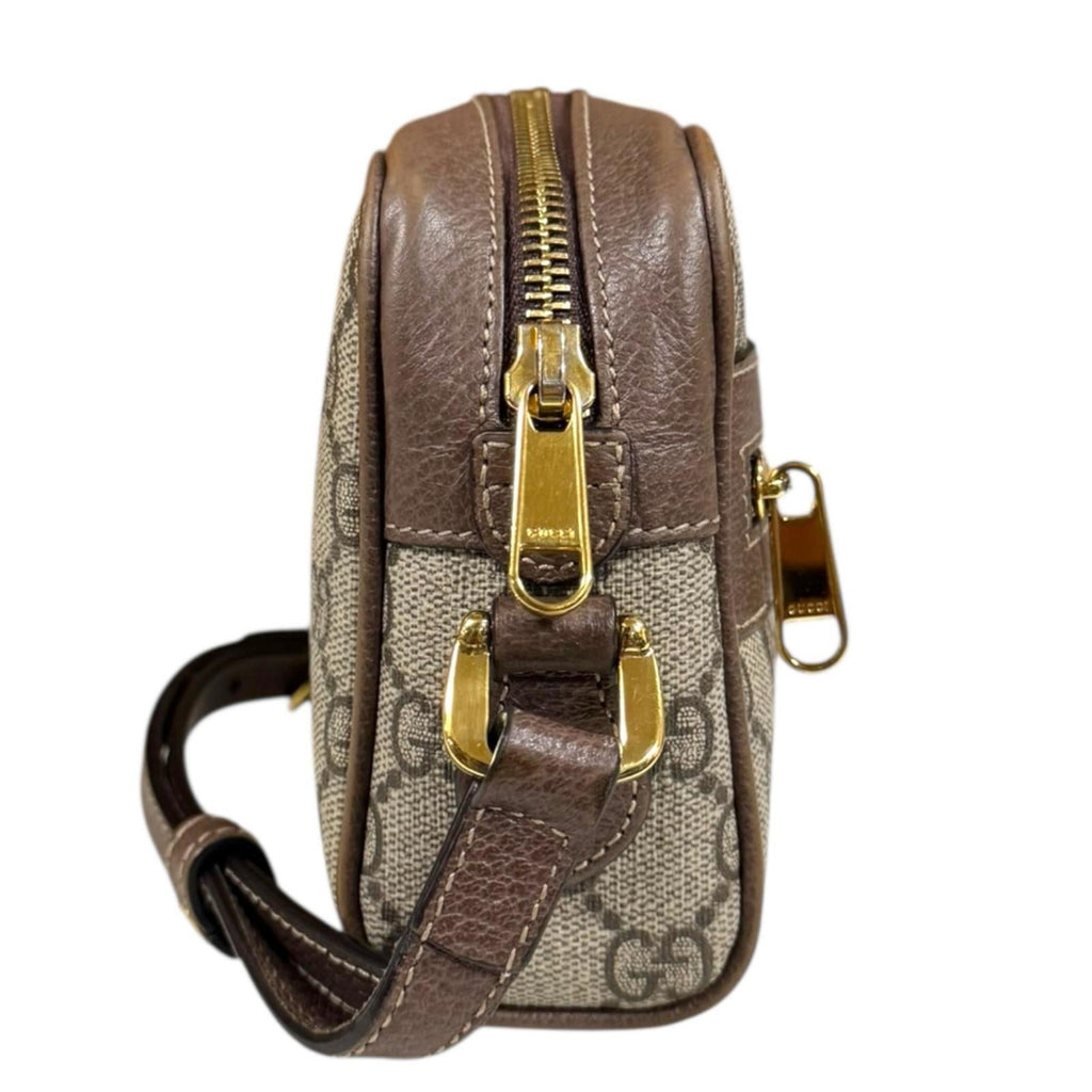 Gucci Ophidia Beige Gg Supreme Shoulder Bag (Pre-Owned)
