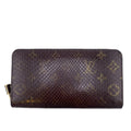 Louis Vuitton Exotic Brown Monogram Monogram Long Wallet (Bi-Fold) (Pre-Owned)