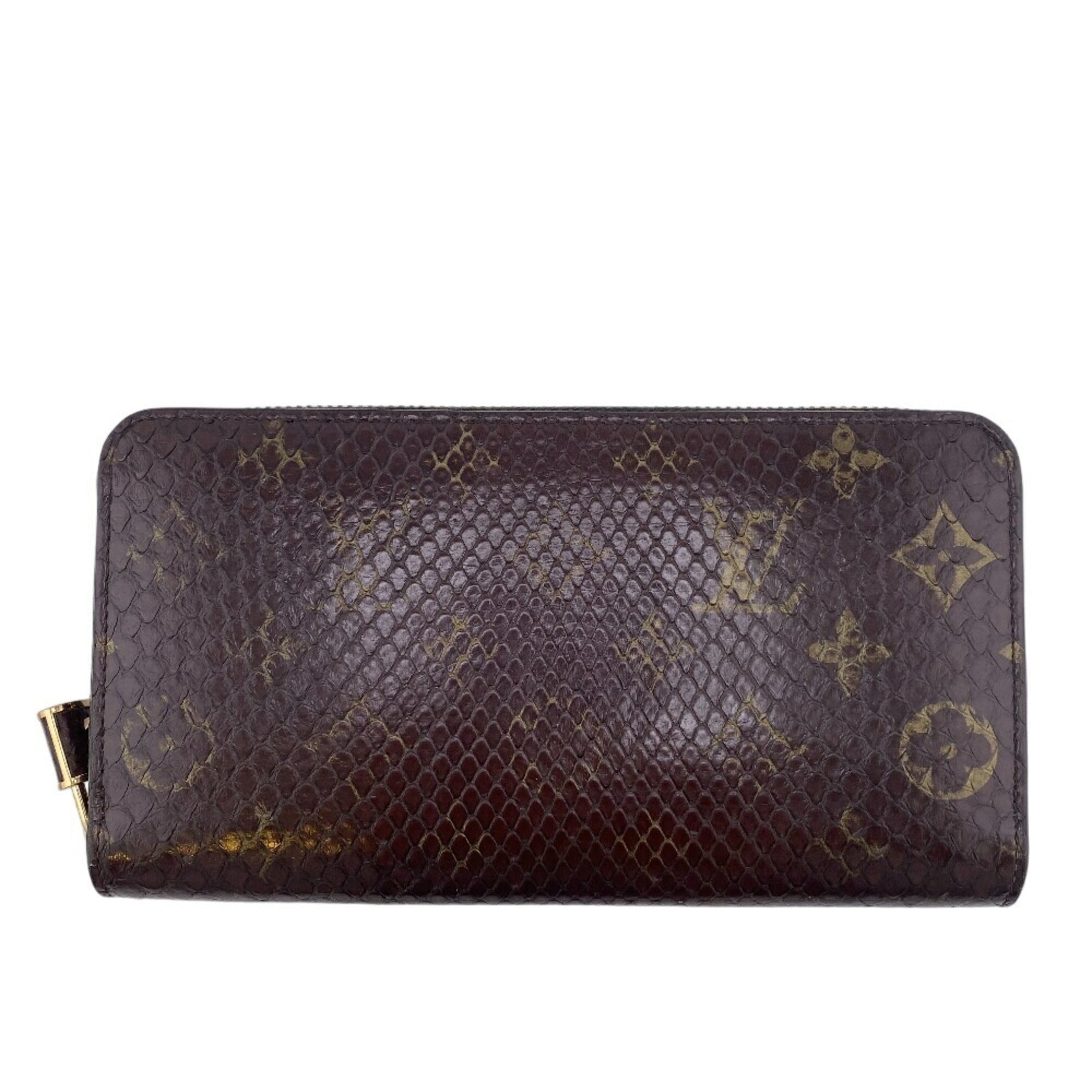 Louis Vuitton Exotic Brown Monogram Monogram Long Wallet (Bi-Fold) (Pre-Owned)