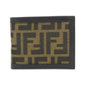 Fendi Brown Canvas Leather Long Wallet (Bi-Fold) (Pre-Owned)