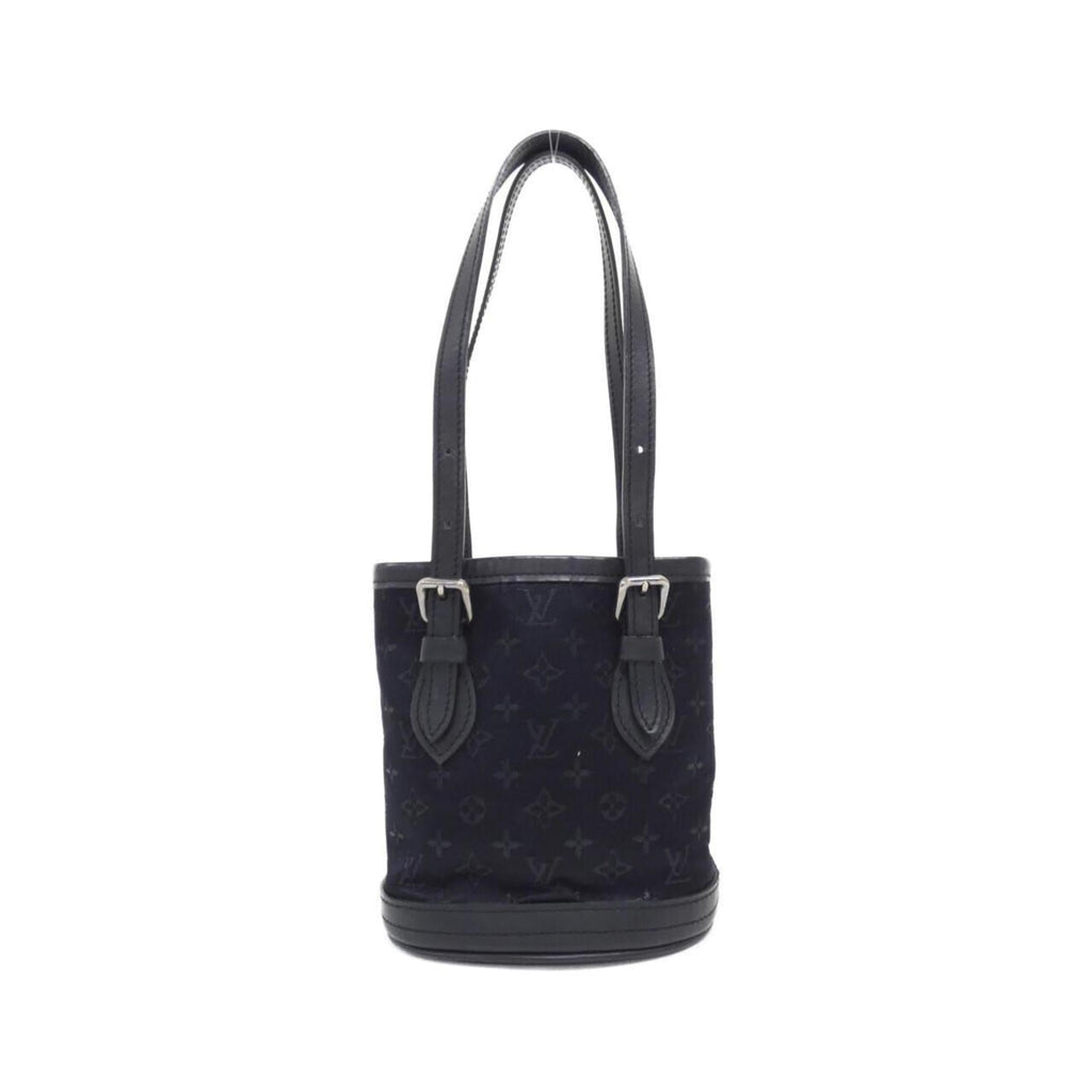 Louis Vuitton Black Monogram Satin Handbag (Pre-Owned)