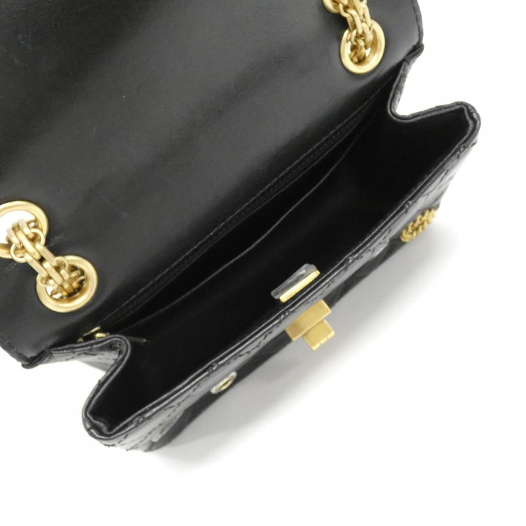 Chanel Black Leather Shoulder Bag (Pre-Owned)
