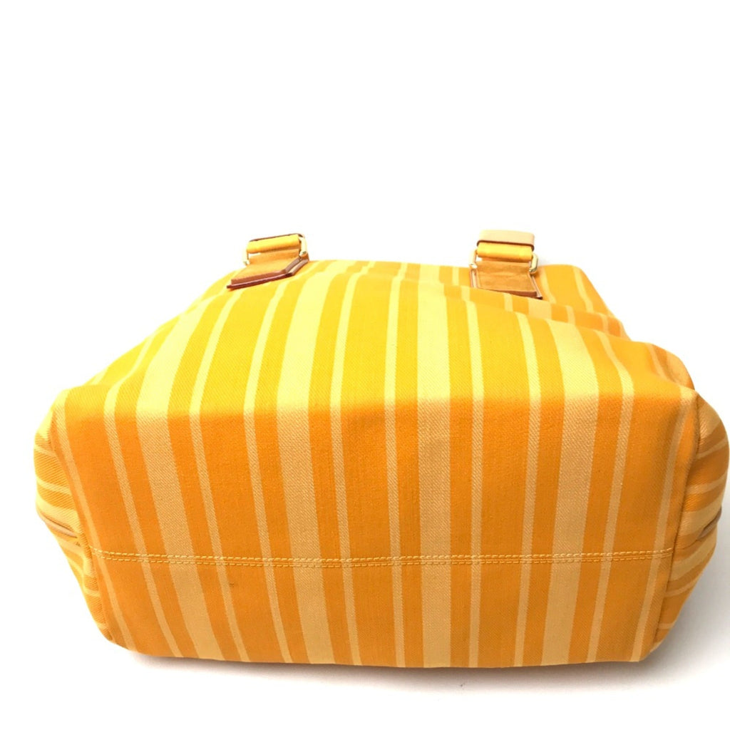 Louis Vuitton Yellow Cloth Tote Bag (Pre-Owned)